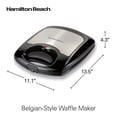thumbnail image 2 of Hamilton Beach 26020 Waflera Estilo Belga, Negro y plata, 2 of 8