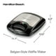 thumbnail image 2 of Hamilton Beach 26020 Waflera Estilo Belga, Negro y plata Hamilton Beach NA, 2 of 8
