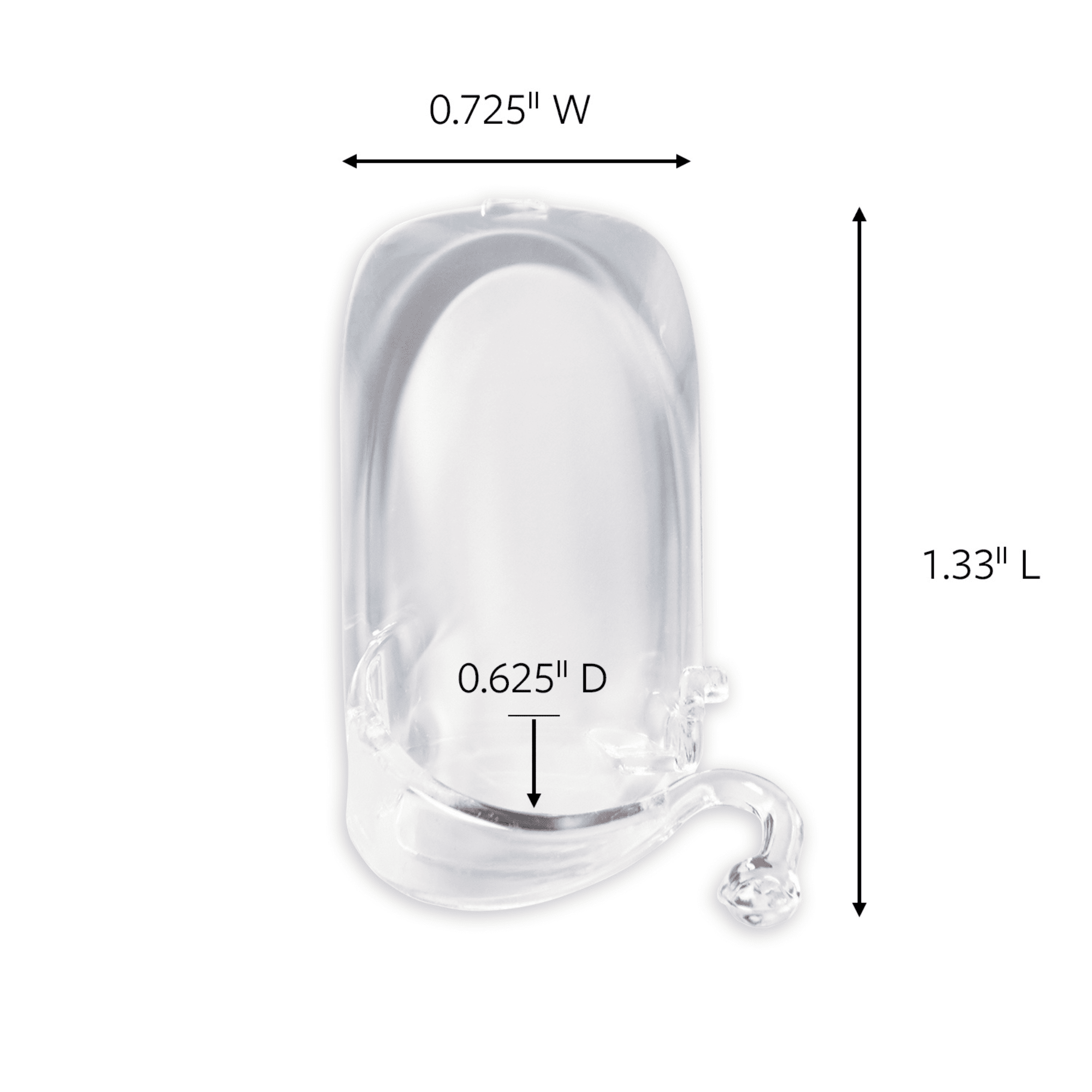 Command 17301CLRAW-ES Outdoor Rope Light Clips, Clear, 12-Ct. - Quantity 4