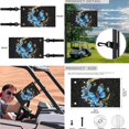 thumbnail image 6 of XYZCANDO Butterfly Moon 4 PCS Golf Cart Seat Covers Floral Golf Cart Steering Wheel Cover Golf Cart Flags Universal Golf Cart Towel Seat Covers 13 Inch Steering Wheel Covers Small Flag Black, 6 of 7
