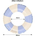 thumbnail image 2 of Bouée Gonflable pour Adultes, Bouée de Piscine Rétro Rayée en PVC, 2 of 5
