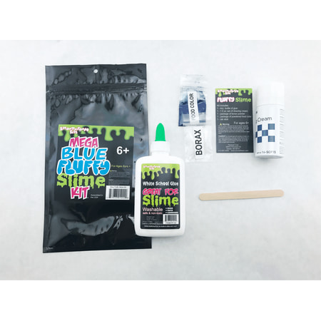 Mega Fluffy Slime Kit - Blue