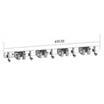 thumbnail image 6 of Mop and Broom Holder Wall Mount with 1/2/3/4 Racks & 2/3/4/5 Hooks, Durable Heavy Duty Self-Adhesive Organizer for Kitchen, Laundry, Garage, Garden Storage, Broom Hanger, 1Pc(Silver1,10.6x2"), 6 of 8