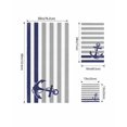 thumbnail image 4 of Anchor Gray Towel Set of 3, Soft Microfiber Bath Towels, Hand Towel, Washcloths, Modern Navy Blue White Striped Nautical Quick-Dry Absorbent Towels for Bathroom Kitchen Hotel Beach Gym Spa, 4 of 7
