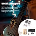 thumbnail image 4 of Soidarity Sillín rígido para guitarra eléctrica, componente de instrumento musical profesional, pieza trasera de Metal de 6 cuerdas, accesorio de Accesorios para instrumentos musicales Negro Soidarity OD026102-03, 4 of 6