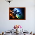 thumbnail image 4 of Fantasy Deep Space Nebula with Planet, Scenic Framed Art Print Wall Art by HomeArt, 4 of 6