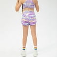 thumbnail image 3 of Girls Athletic Shorts Running Active Yoga Dance Sports Shorts 5-12Y, 3 of 9