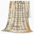 thumbnail image 2 of Protect Your Peace Botanical Watercolor, Cozy Typography Art Scene, Warm Flannel Blanket for Living Room and Reading Nook, Art Lovers Housewarming Gift, Artistic Home Decor, 2 of 9