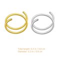 thumbnail image 4 of 6 Pcs Nose Rings Stainless Nose Rings Nose Jewelry Women Spiral Nose Hoops, 4 of 7
