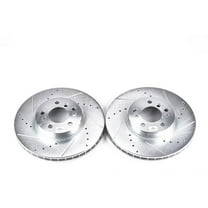 Power Stop EBR632XPR Evolution Drilled & Slotted Rotors -Front