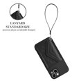 thumbnail image 2 of Wallet Case Compatible iPhone 14 Plus, Women Vegan PU Leather Phone case with RFID Blocking Card Holder Detachable Wrist Strap Shockproof Kickstand Phone Case for iPhone 14 Plus, Black, 2 of 9
