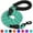 Blue, variant on Rope Dog Leash with Comfortable Padded Handle, 6ft Reflective Dog Leash, Navyblue