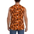 thumbnail image 4 of Balery Retro Halloween Camisetas sin mangas para hombre, absorbe la humedad y protege contra el mal olor.-3X-Large, 4 of 7