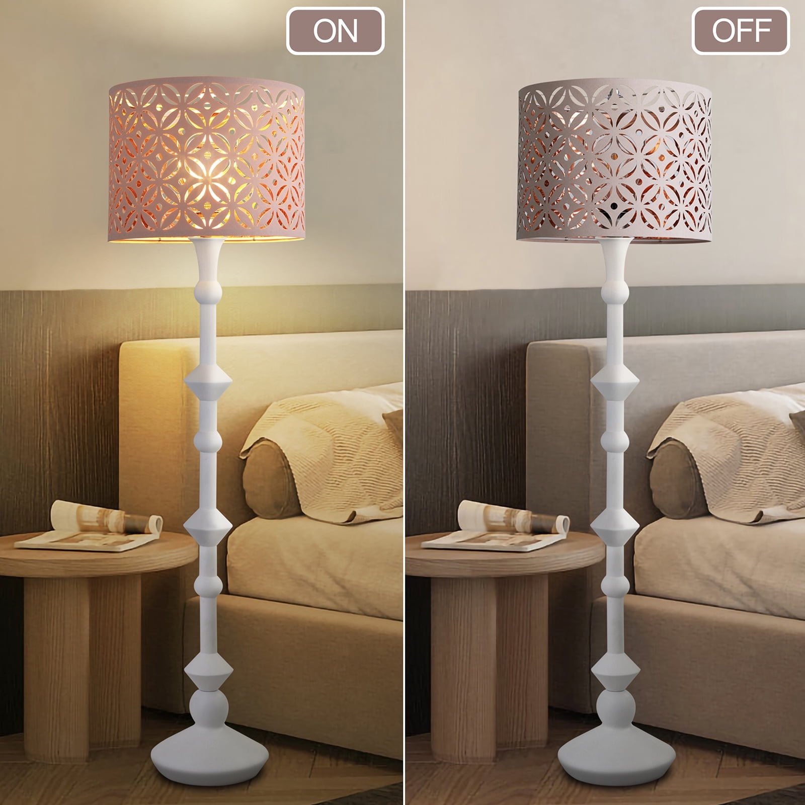 NATYSWAN Pink Lamp Shades Set of 2, Universal Drum Lampshades for Table Lamp, Floor Lamp,Lamp Shade Harp Holder Included