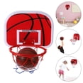 thumbnail image 1 of Dsseng 1 Ensemble Mini Panier de Basketball Intérieur Rond en Fer Rouge pour Amélioration de la Coordination Main-il au Bureau, 1 of 8