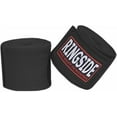 thumbnail image 2 of Ringside Mexican-Style Boxing Handwraps - Elastic Cotton, Thumb Loop, Hook & Loop Closure, Machine Washable - Black, 1 Pack, 2 of 4