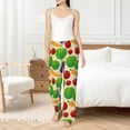 thumbnail image 4 of Salouo Vegetable Print Women's Pajama Pants Casual Loose Sweatpants PJs Flowy Pants Drawstring Palazzo for Women Wide Leg Pants Lounge Pajama -X-Large, 4 of 8