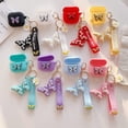 thumbnail image 3 of Compatible with AirPods 3 Case Butterfly, Silicone Cartoon 3D Cover for AirPod 3 Case with Butterfly Keychain, Kids, 3 of 4