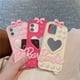 thumbnail image 2 of Bonita funda de silicona de goma suave para iphone, carcasa con espejo rosa, corazón de amor, 12, 13 pro max, 11, XR, XS, X, 14 Pro Max, 14 Plus Fivean unisex, 2 of 2