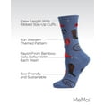 thumbnail image 3 of MeMoi Western Theme Bamboo Blend Crew Socks - Mens - Male, 3 of 9