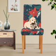 thumbnail image 4 of Yayeee 2 Pack Dining Chair Covers Stretch Parson Chairs Slipcovers Seat Protector, Christmas Berries, 4 of 6