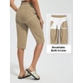 thumbnail image 2 of BALEAF Women's Swim Pants Quick Dry 15" Long Swim Capris UPF50+ Swimming Board Shorts with Liner and Pockets Brown XXL, 2 of 7