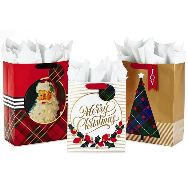 Hallmark Christmas Gift Bag Assortment with Tissue Paper