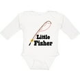 thumbnail image 3 of Inktastic Little Fisher Fishing Boys or Girls Long Sleeve Baby Bodysuit, 3 of 5