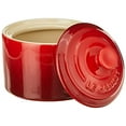 thumbnail image 2 of Le Creuset Stoneware Cream and Sugar, 2 pc. Set, Cerise, 2 of 4