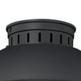 thumbnail image 2 of HomeStock French Flair Black Coastal Barn Dome Outdoor Flush Mount Ceiling Light with Clear Seeded Glass, 10" W x 7.75" H x 10" D, 2 of 3