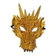 thumbnail image 5 of Máscara de dragón 3D, tocado de animal de fantasía realista, máscara de mascarada de Halloween Oro, 5 of 9