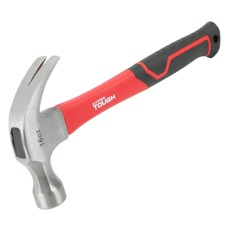 Hyper Tough 16-Ounce Claw Hammer with Fiberglass Handle Hyper Tough 16-Ounce Claw Hammer with Fiberglass Handle