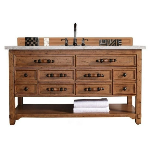 James Martin Malibu 60" Single Bathroom Vanity in Alder