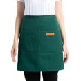 thumbnail image 1 of Hyasfey Half Apron for Men Women Breathable Kitchen Cooking Apron with Pockets Stylish Skirt Design Waiter Short Apron Versatile Chef Costume Accessory, 1 of 7