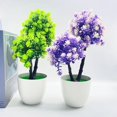 thumbnail image 3 of Fake Potted Plant Scene Layout Realistic Beautiful Home Decoration Fake Potted Green Plant Bonsai, 3 of 4