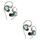 thumbnail image 1 of Moyic Auriculares con cable ZX3, auriculares internos portátiles de 109dB para interiores y exteriores, transmisión en vivo, auriculares cian sin micrófono 2Conjunto, 1 of 6