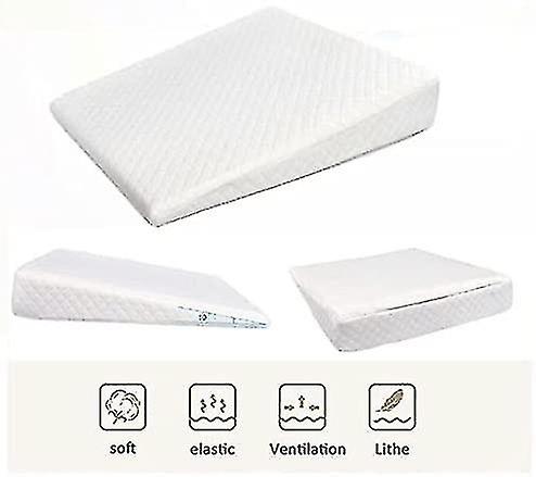 Oreiller De Coin Pour Bébé Reflux - Forme Triangulaire, Couverture Amovible Lavable, Pour Biberon Et Sommeil - 7