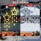 thumbnail image 4 of Christmas Window Lights, 2pcs LED Star Curtain Fairy Lights with 8 Modes, Christmas String Lights Battery Powered for Indoor Outdoor Window Wedding Xm, 4 of 5