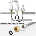 thumbnail image 3 of PARLOS 2-Handle Widespread Waterfall Roman Bathtub with Hot & Cold Supply Lines, Polished Chrome, 3 of 8