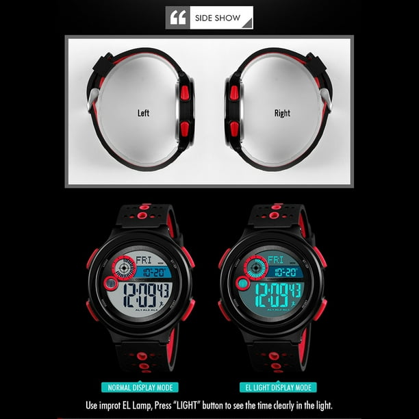 SKMEI 1375 Men Analog Digital Watch Fashion Casual Pedometer