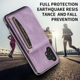 thumbnail image 2 of Allytech Galaxy A51 5G Case, Galaxy A51 5G Wallet Cover with Card Slots, Flip Folio Book Kickstand Cover for Business Women Men PU Leather Scratch Resistant Case for Samsung A51 5G, Purple, 2 of 6