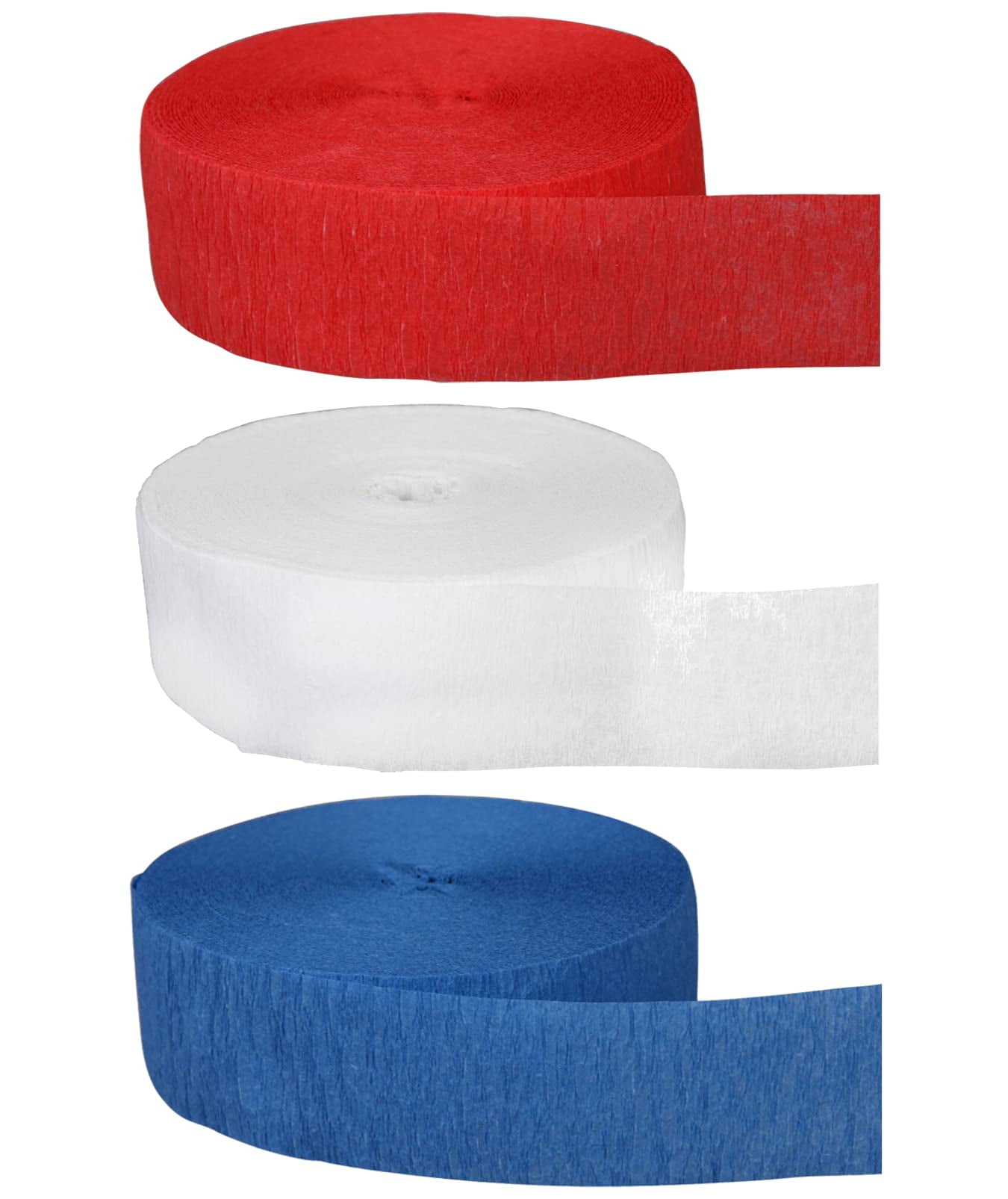 Party Supply Patriotic Decorations by Charmed By Dragons Red White and Blue Crepe Paper