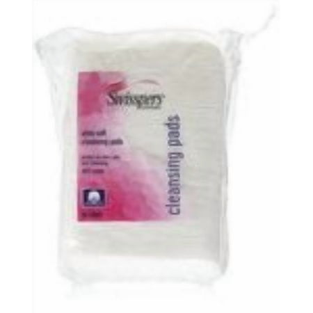 Swisspers Premium Ultra Soft Facial Cleansing Cotton Pads 50 ea (Pack of 2)