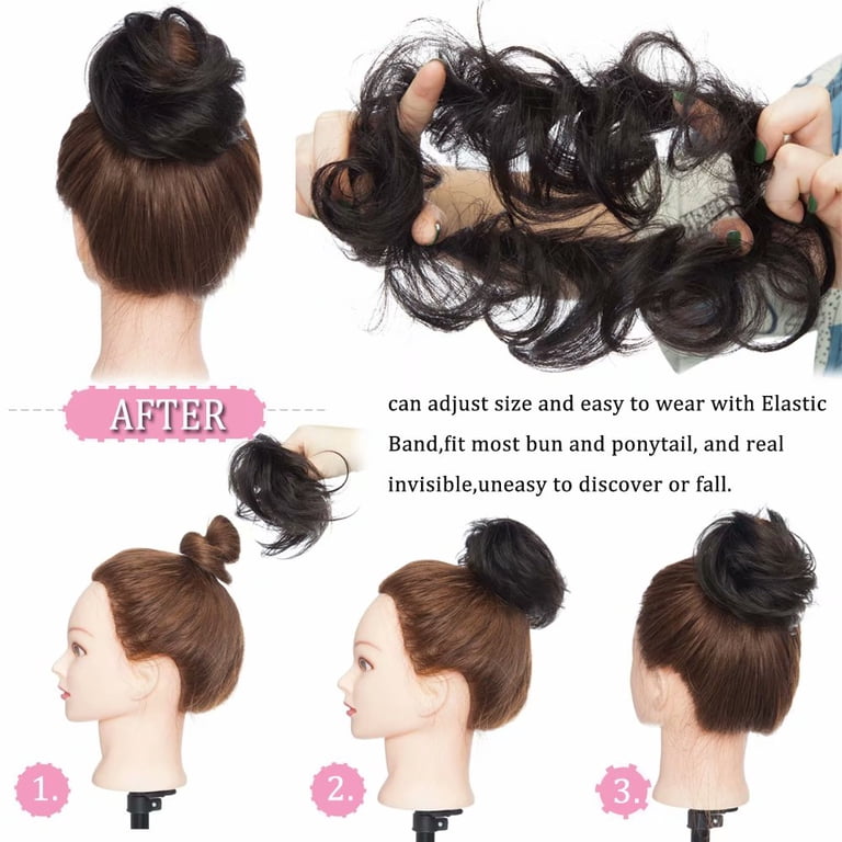 Benehair Messy Bun 100% Human Hair Pieces Extensions  display picture 1