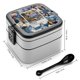 thumbnail image 2 of Anatomía según Grey Fiambrera de Doble Capa, Contenedor de Almuerzo Portátil Apilable, Almacenamiento de Alimentos Hermético a Prueba de Fugas, 1000ml, 2 of 6