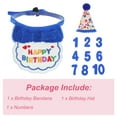 thumbnail image 2 of Decoraciones de Cumpleaños para Gatos Sombrero y Bandana Azul, 2 of 7