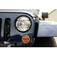 thumbnail image 6 of Kentrol for Jeep JK Euro Headlight Guards Pair 07-18 Wrangler JK Polished Silver, 6 of 7