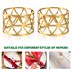 thumbnail image 4 of unbranded 12Ud Para Servilletas De Metal Dorado Con Hueco Para De Y Eventos Formales, 4 of 5