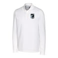 thumbnail image 2 of Men's Cutter & Buck White Minnesota United FC Advantage Eco Tri-Blend Pique Long Sleeve Polo, 2 of 3