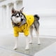 thumbnail image 4 of Chubasquero para perro con botones reflectantes, cremallera, impermeable, resistente al agua, cordón ajustable, capucha desmontable, 4 of 5